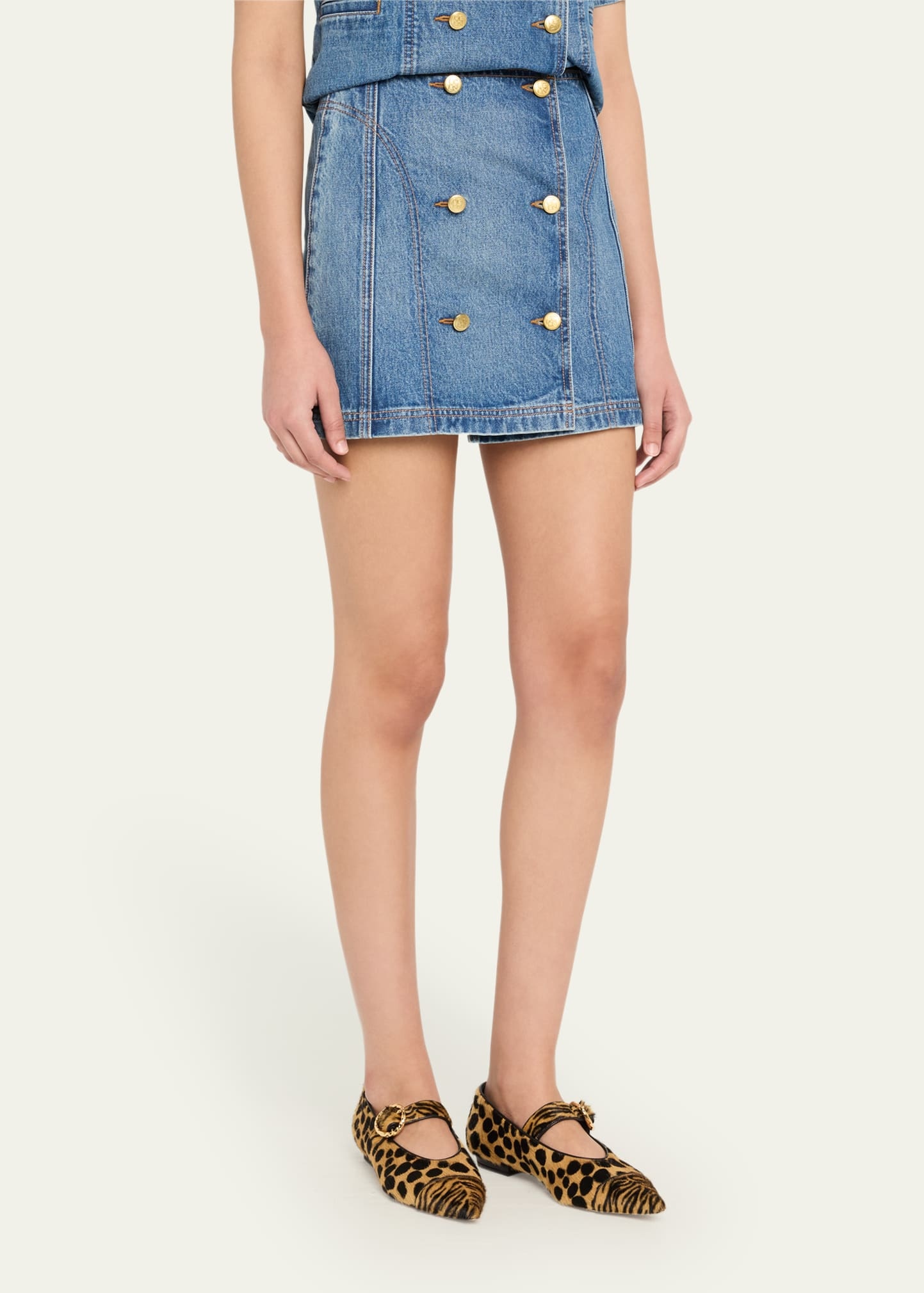 The Clara Denim Mini Skirt - 4