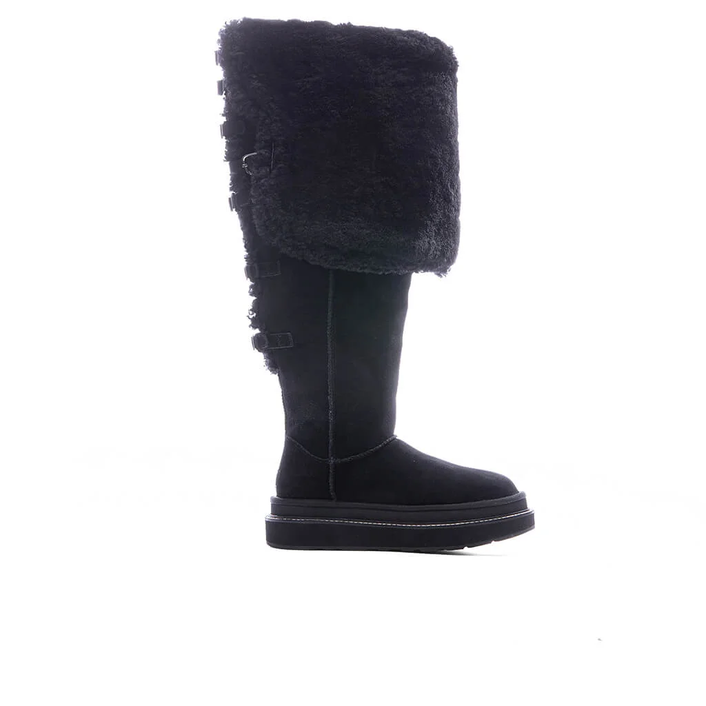 UGG X SACAI WOMEN'S THIGH HIGH BOOT - BLACK - 1