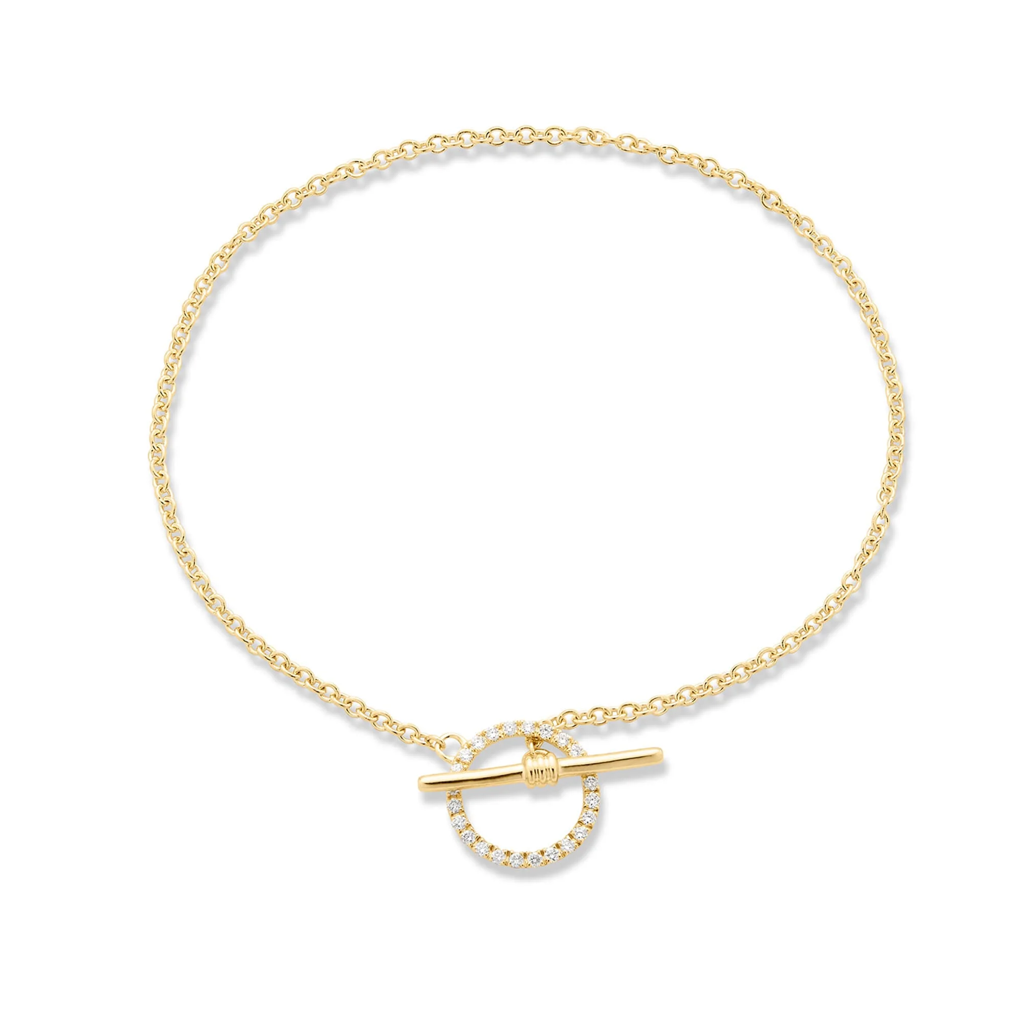 Diamond Toggle Link Bracelet - 1