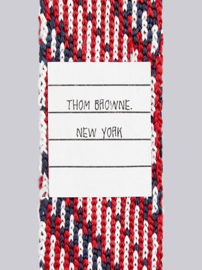 Thom Browne Silk Bar Stripe Jacquard Knit Tie outlook