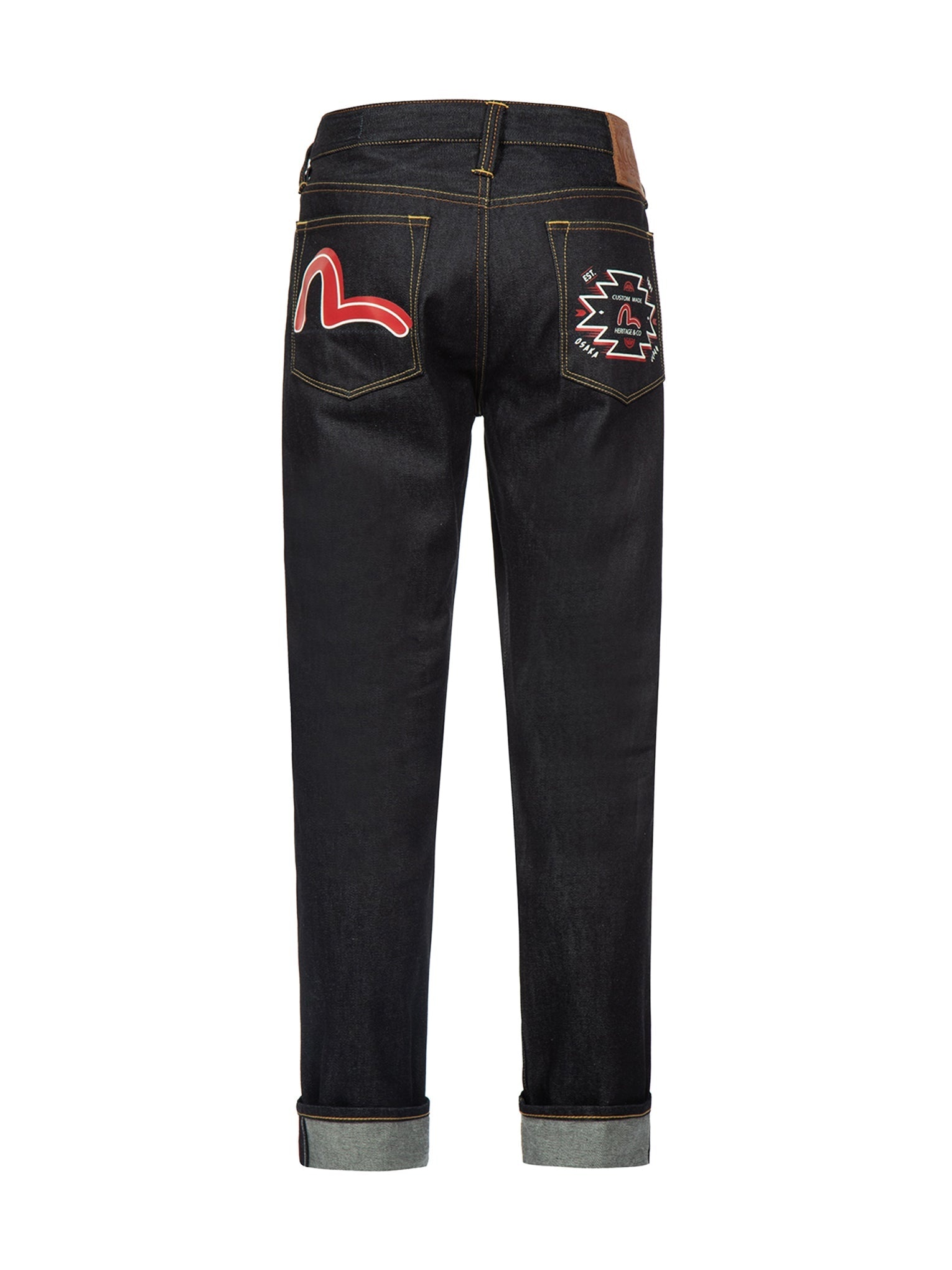 Seagull Print Carrot-Fit Denim Jeans #2017 - 12