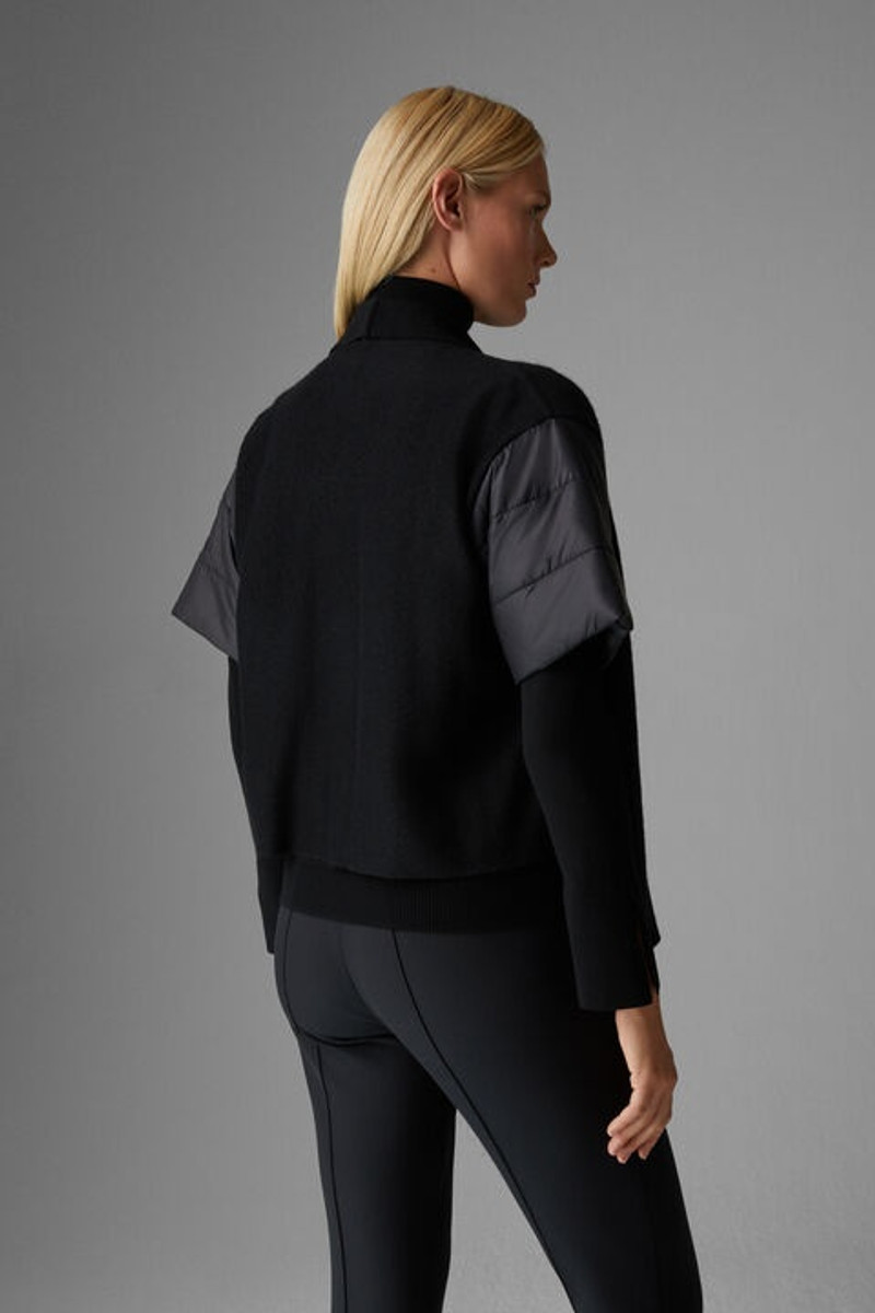 Nica Poncho jacket in Black 3