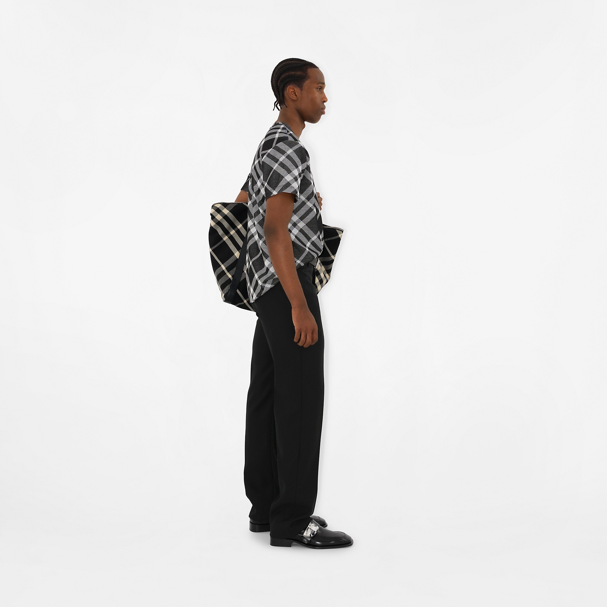 Tシャツ・カットソー Burberry Printed Stretch Cotton Blend T-Shirt Burberry Check Stretch Cotton Blend T-shirt | REVERSIBLE