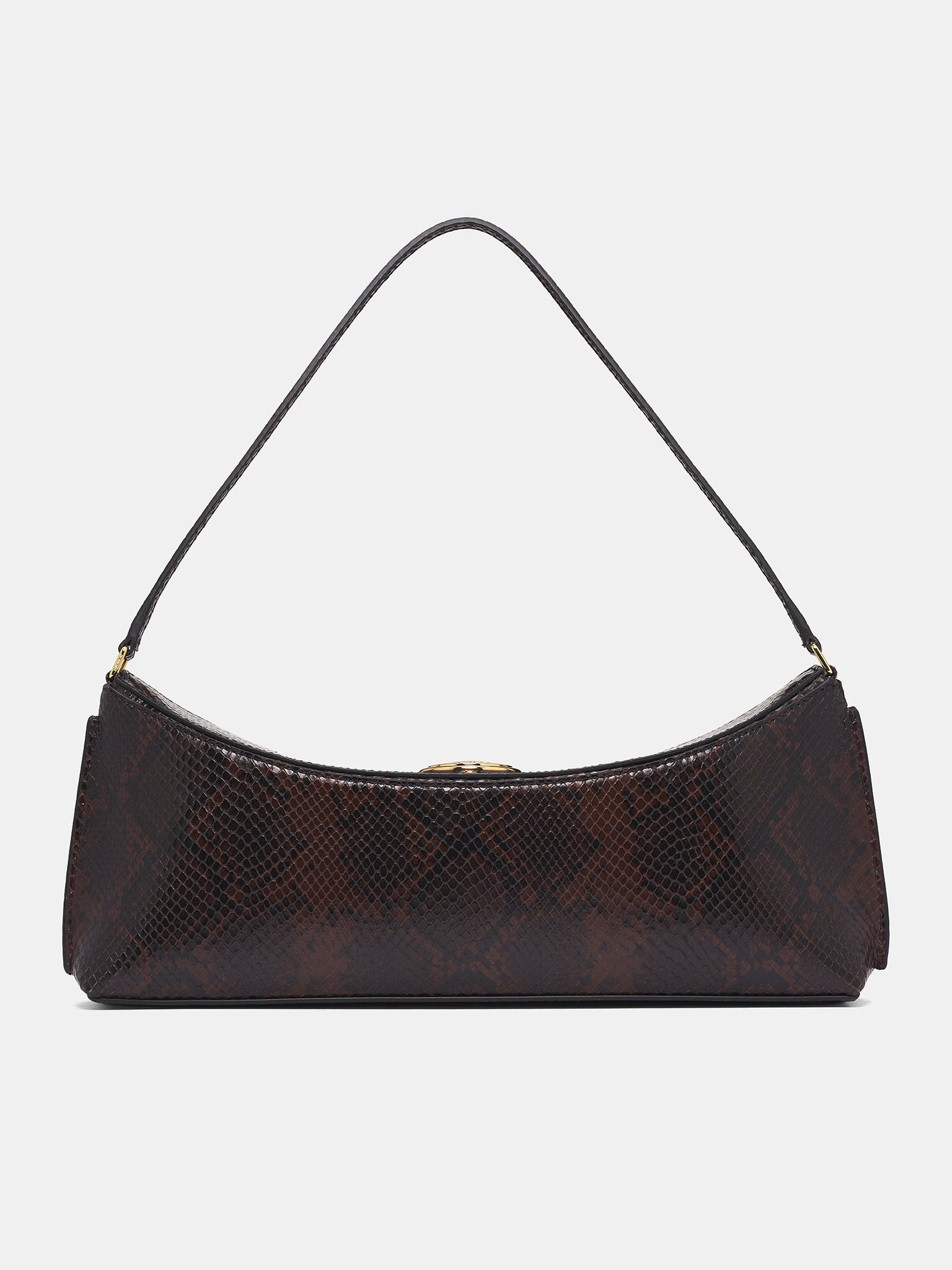The Brown Ovalo Clutch Bag - 3