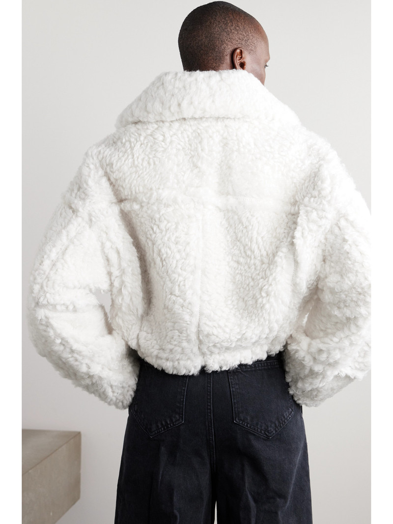 Cropped Shearling Jacket 3