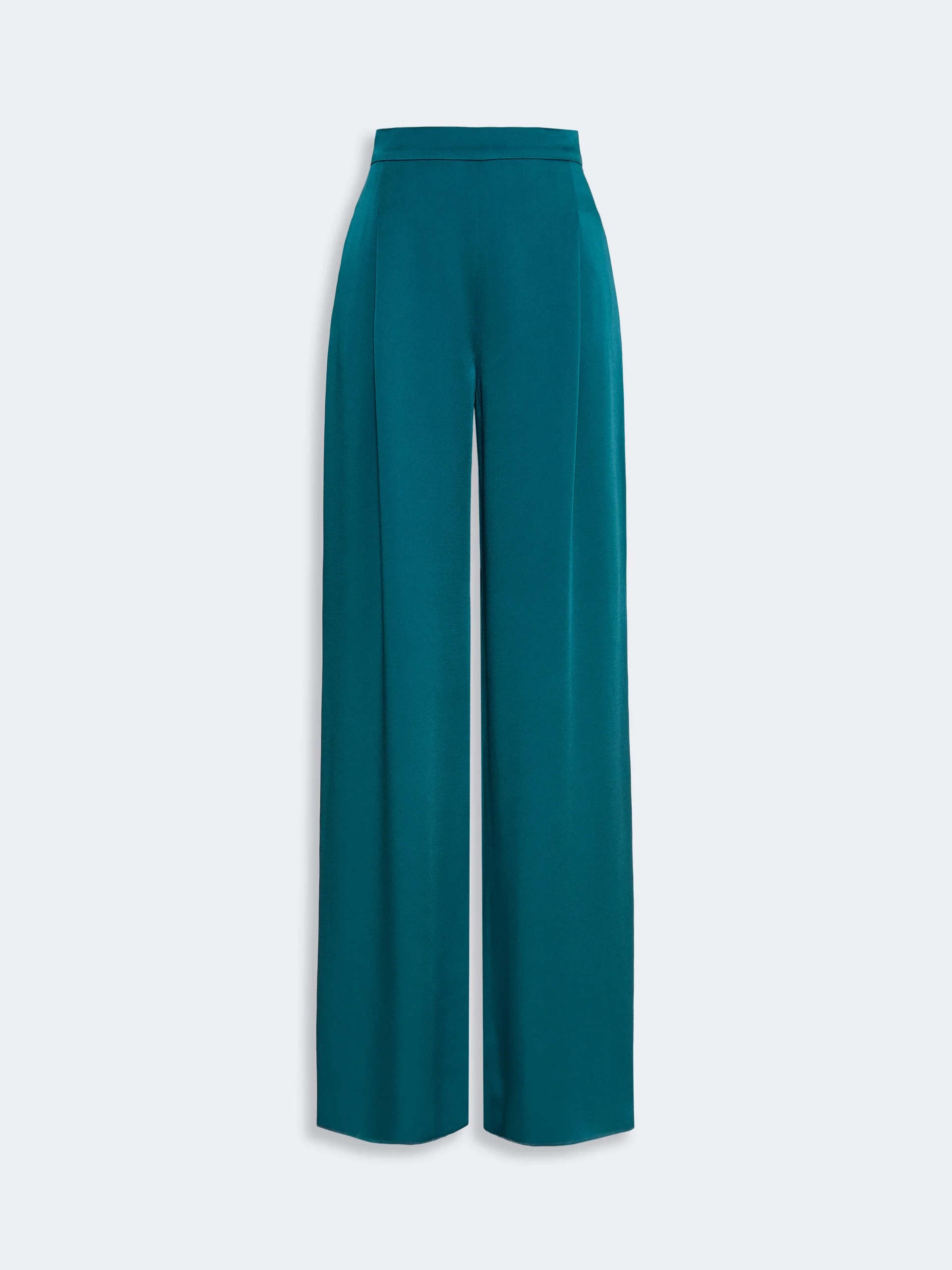 ALPACA Envers satin palazzo trousers - OIL - 1