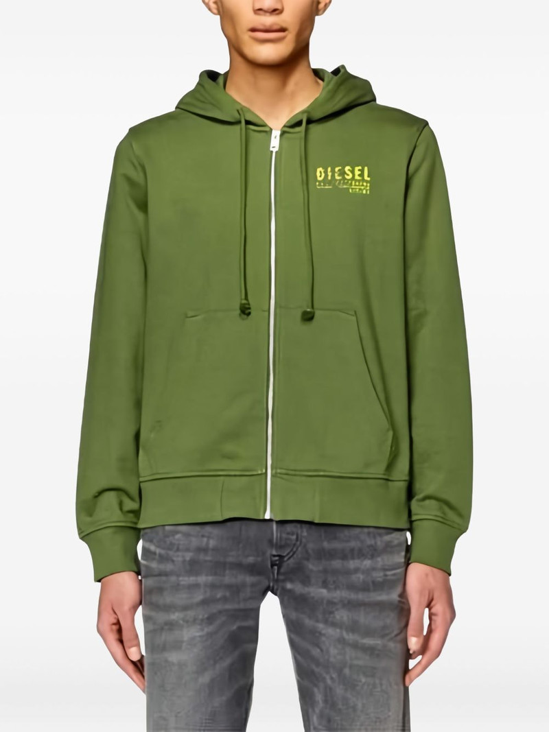 Diesel zip hoodie sweatshirt outlook