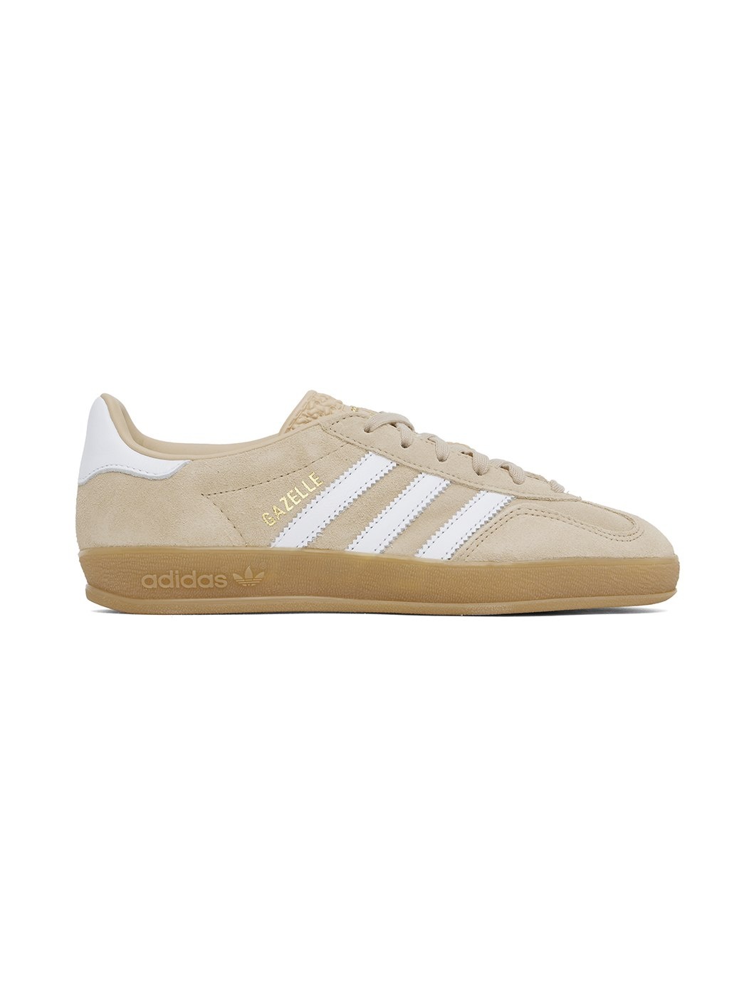 Beige Gazelle Indoor Sneakers - 1