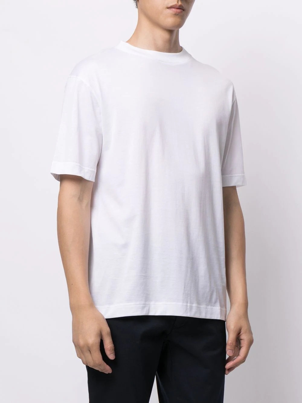 crew-neck fitted T-shirt - 3