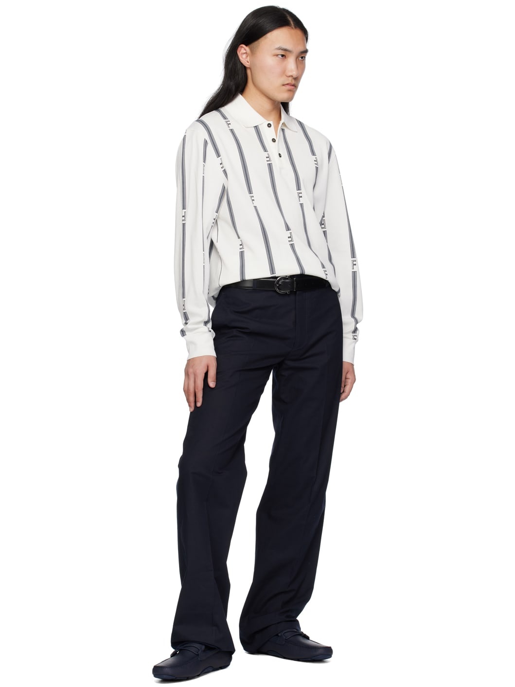 Navy Driver Loafers - 5