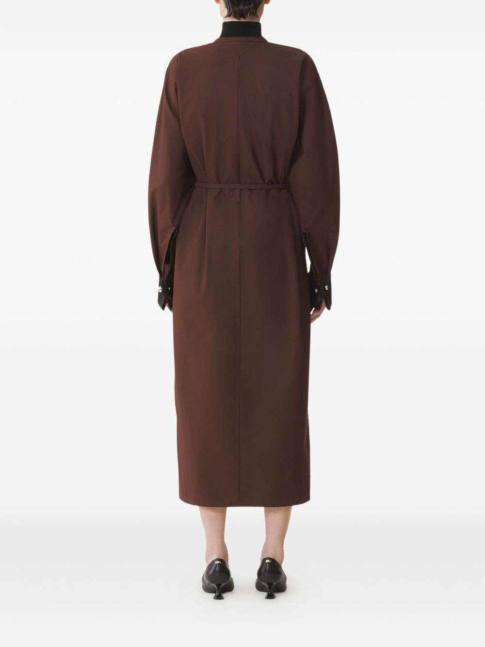 belted midi dress - 4