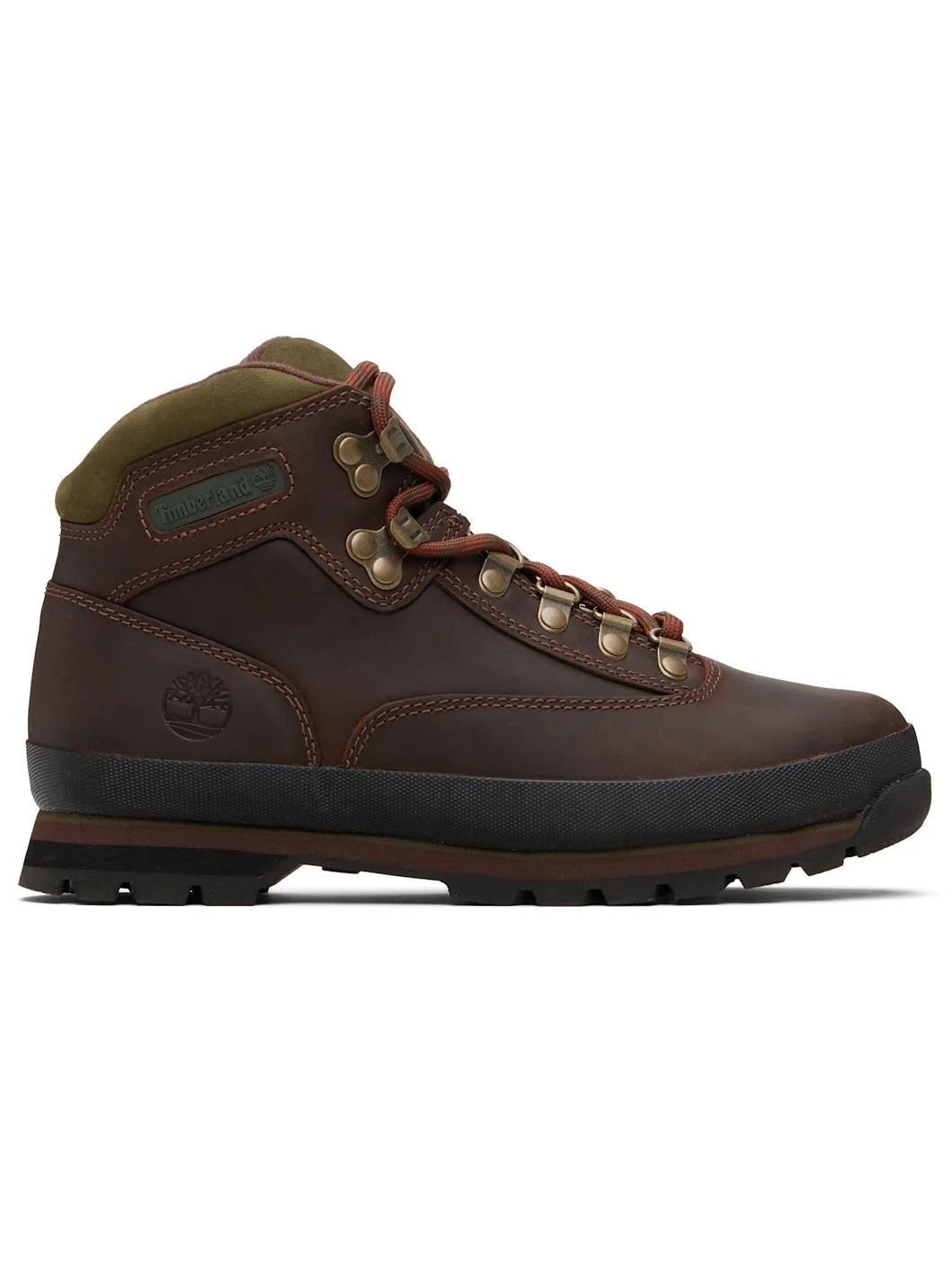 Brown Euro Hiker Leather Boots - 1