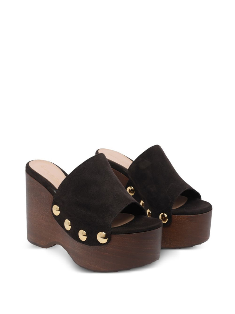 Gianvito Rossi 115mm button detail sandals outlook