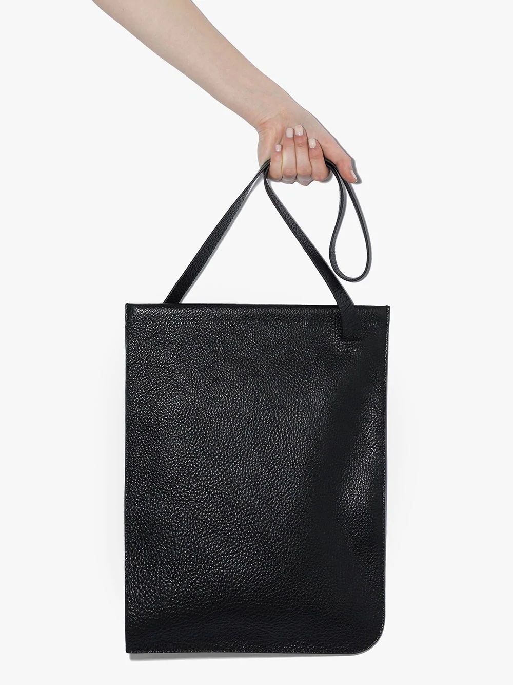 pebbled-leather tote bag - 6