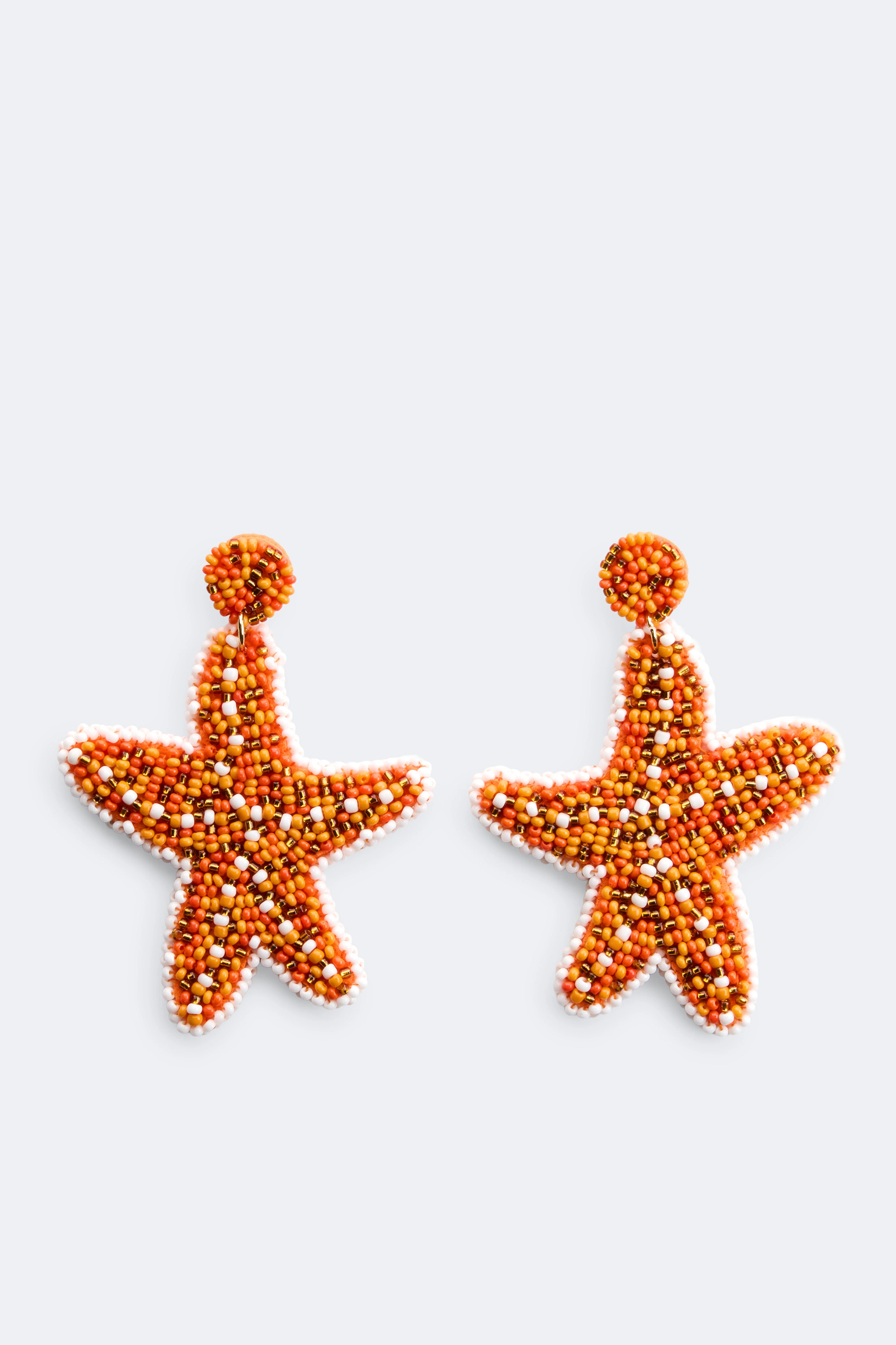 Starfish Earring In Orange Multi - 1