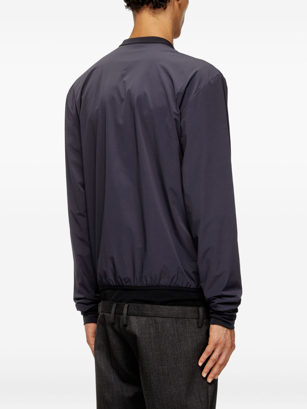 zip-fastening bomber jacket - 4