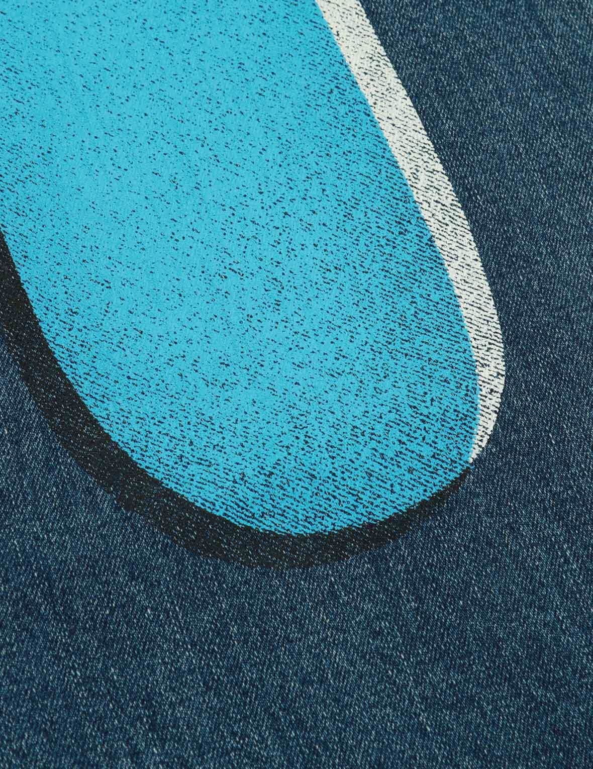 GRAFFITI DAICOCK PRINT DENIM JEANS - 8