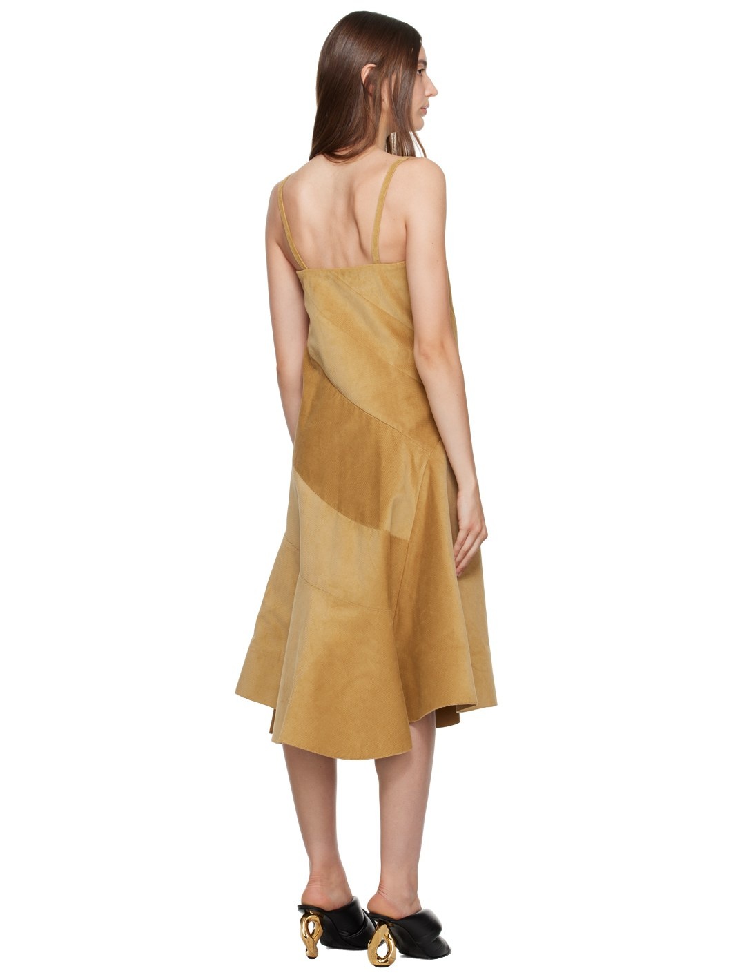 Tan Curve Midi Dress - 3