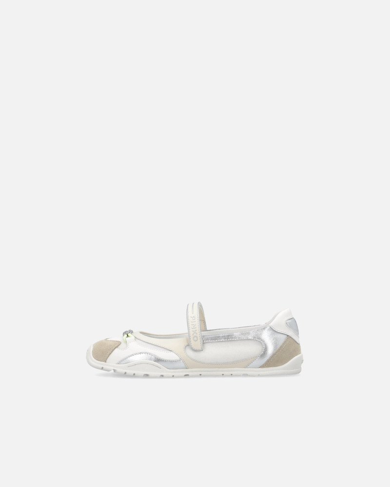 PINKO SPORTY BALLET FLATS WITH INSERTS AND PINKO LETTERING outlook