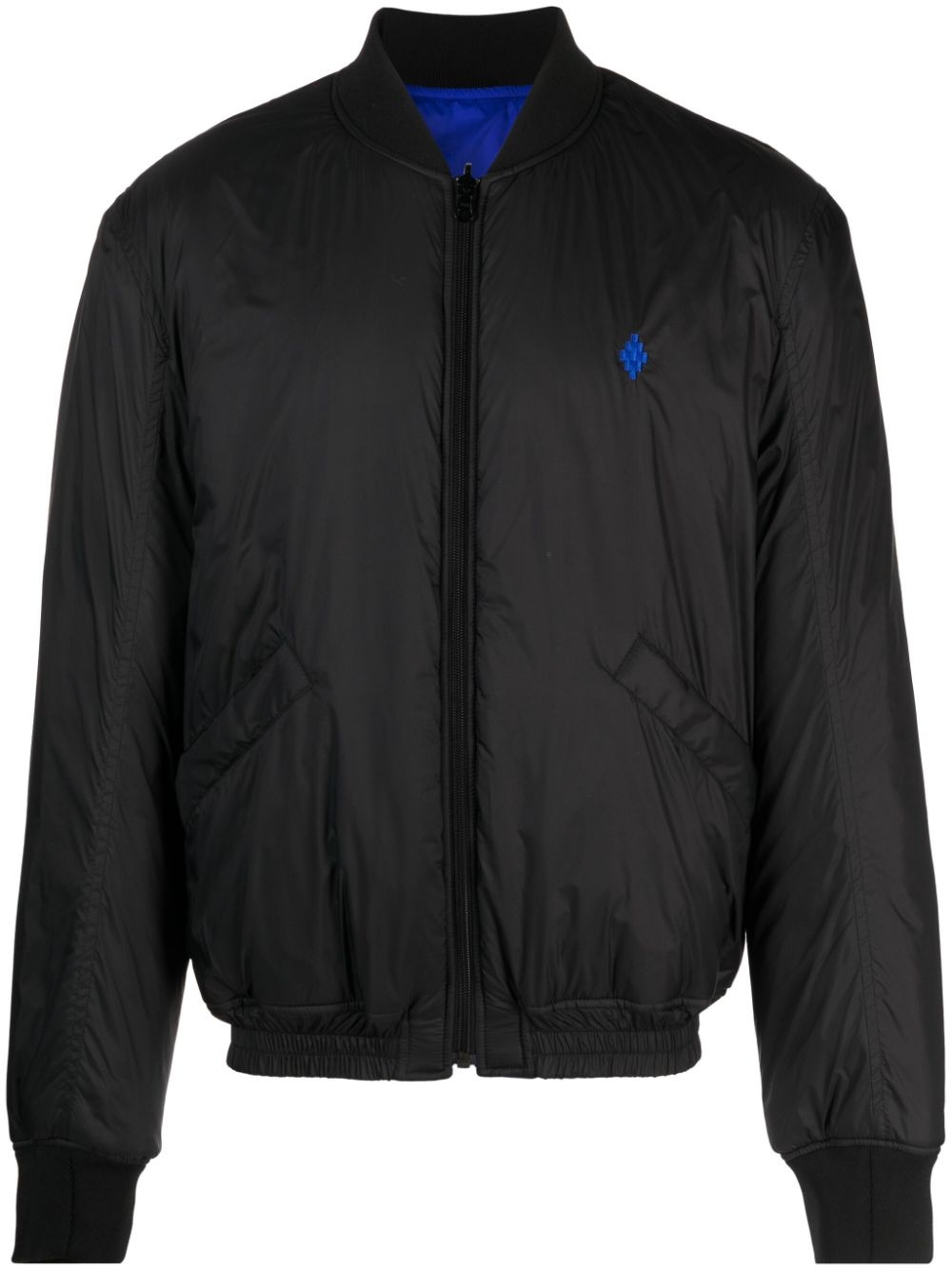 logo-print reversible bomber jacket - 1