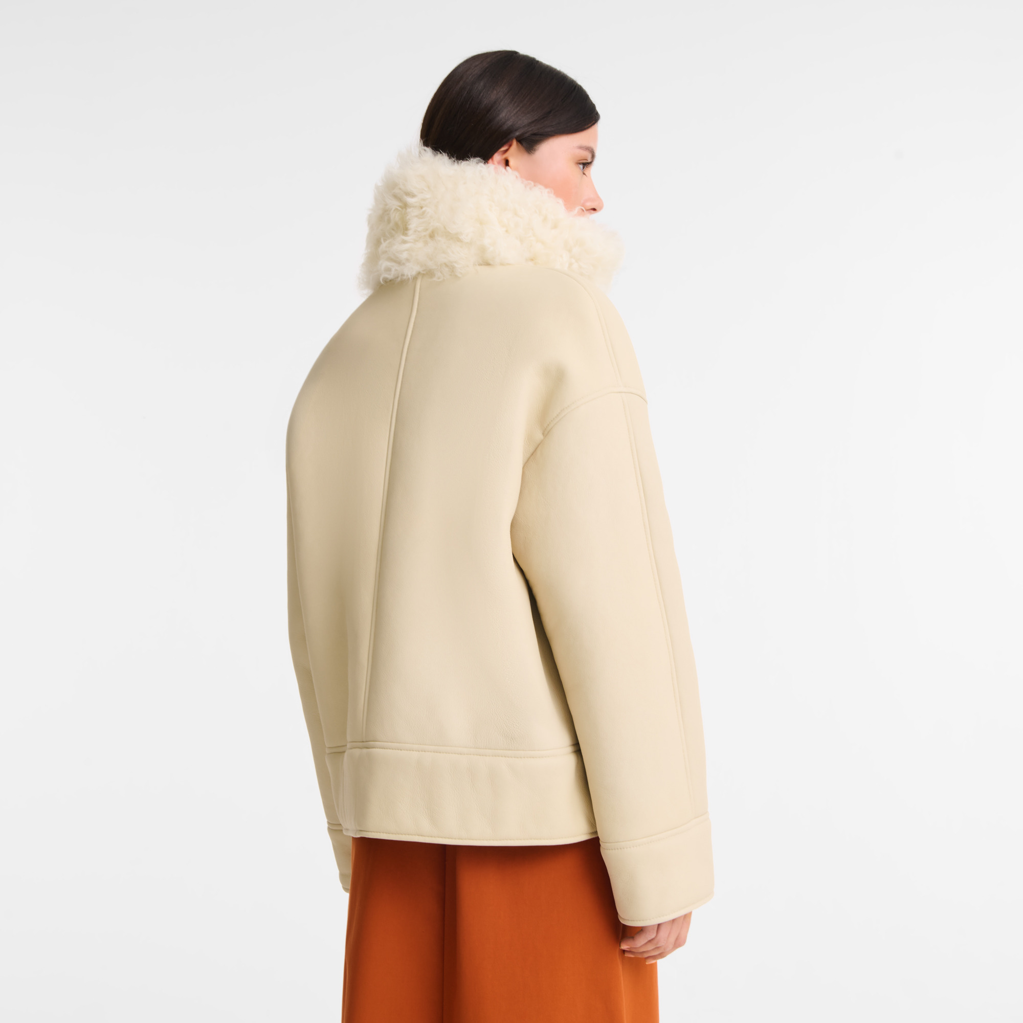 Coat Ecru - Leather - 2