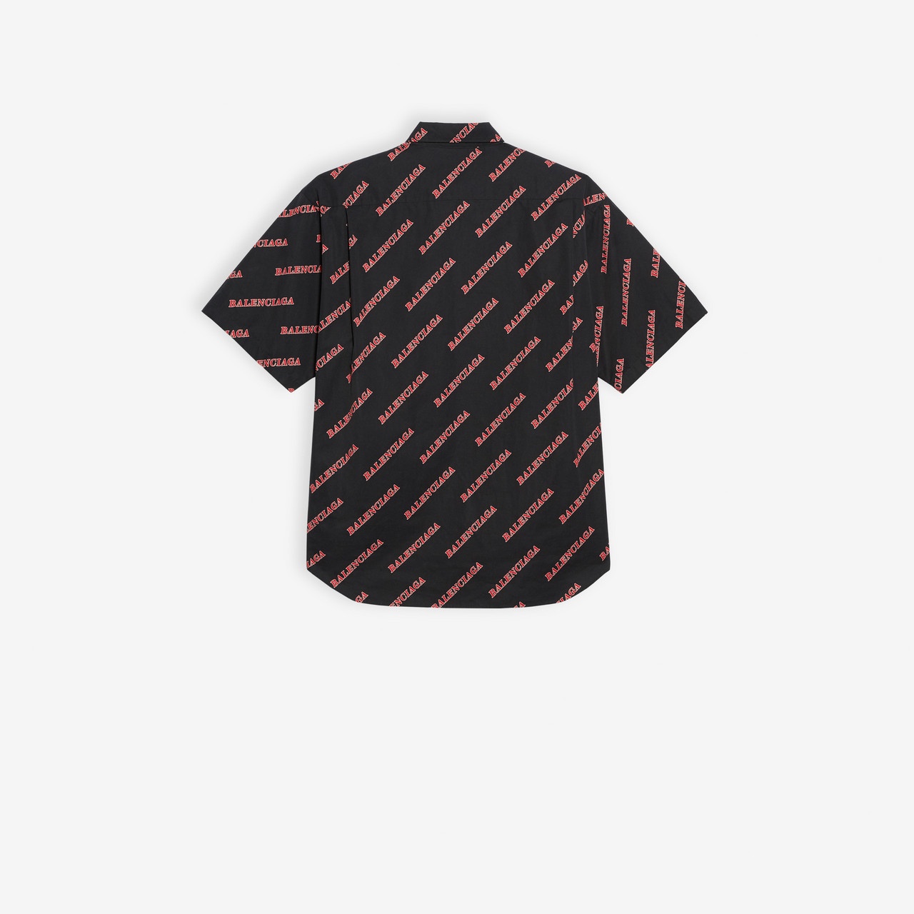 Allover Sporty Logo Zipped Short Sleeve Shirt - 2