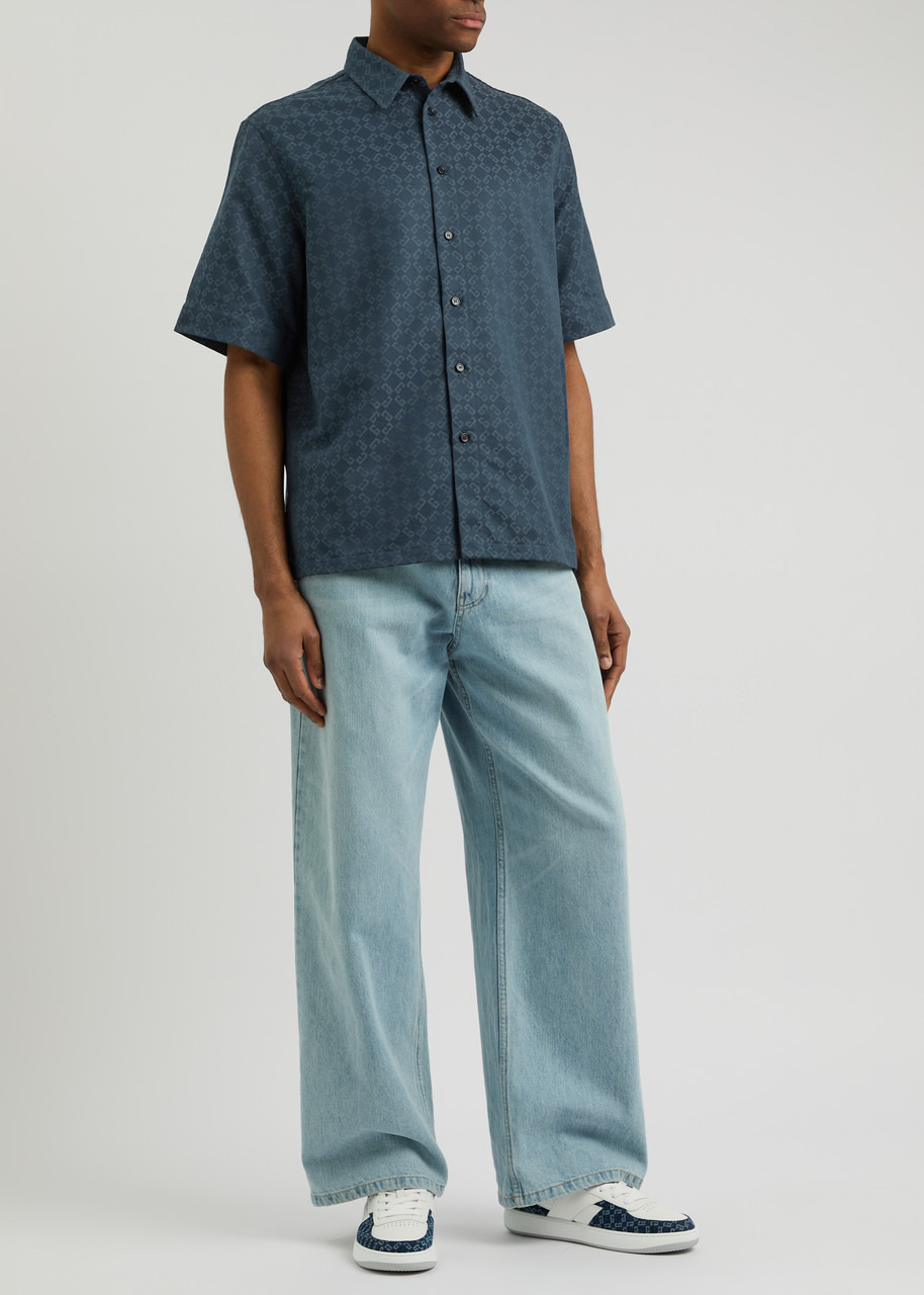 Givenchy Logo-monogrammed Jacquard Cotton-blend Shirt - 4