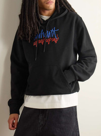 Carhartt Stereo Logo-Print Cotton-Jersey Hoodie | REVERSIBLE