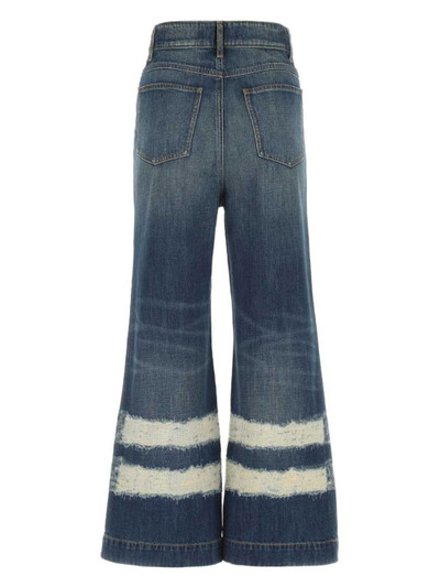 Sportmax stripe detailing wide-leg jeans outlook