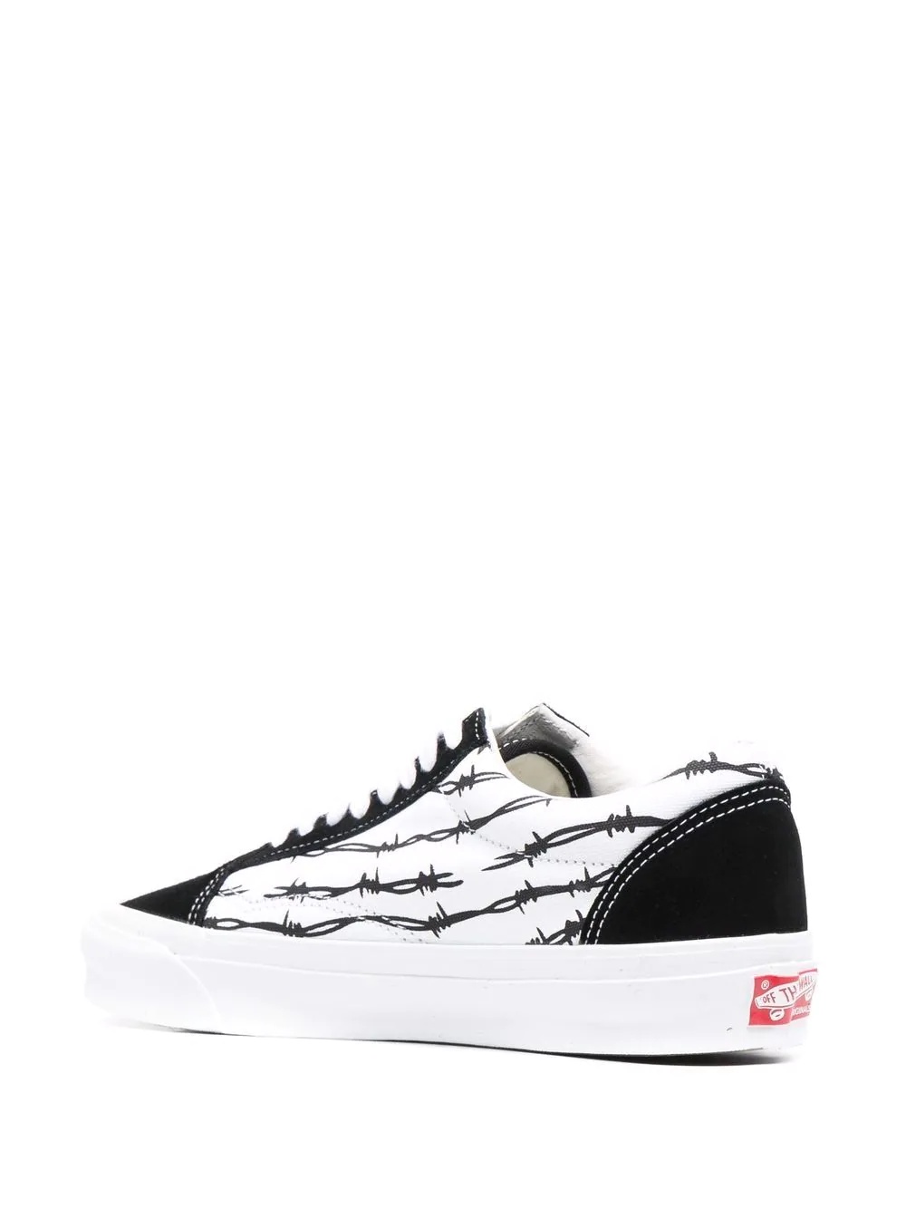 barbed wire-print sneakers - 3