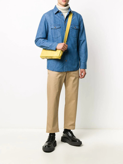 GUCCI Interlocking G buttons denim shirt outlook