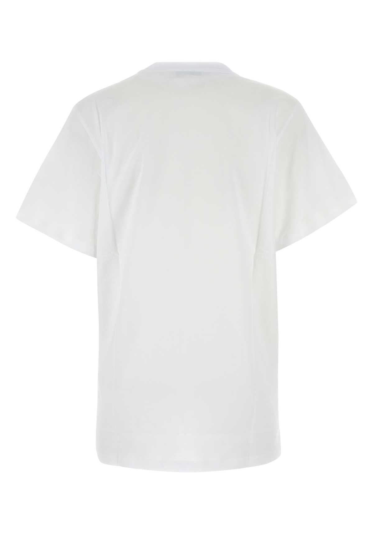 Max Mara Women White Cotton Mango T-Shirt - 2