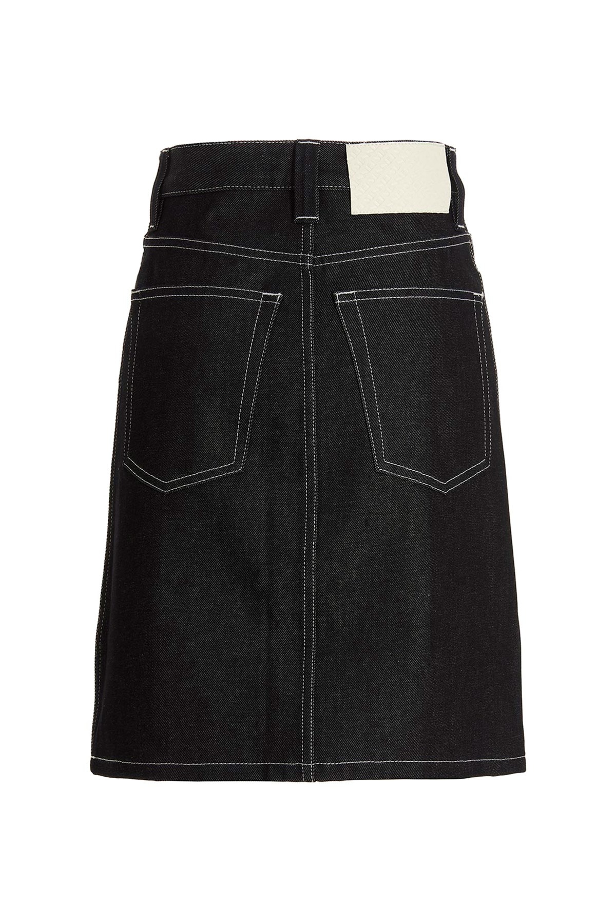 Belli Dentro Short Skirt in Dark Denim - 2