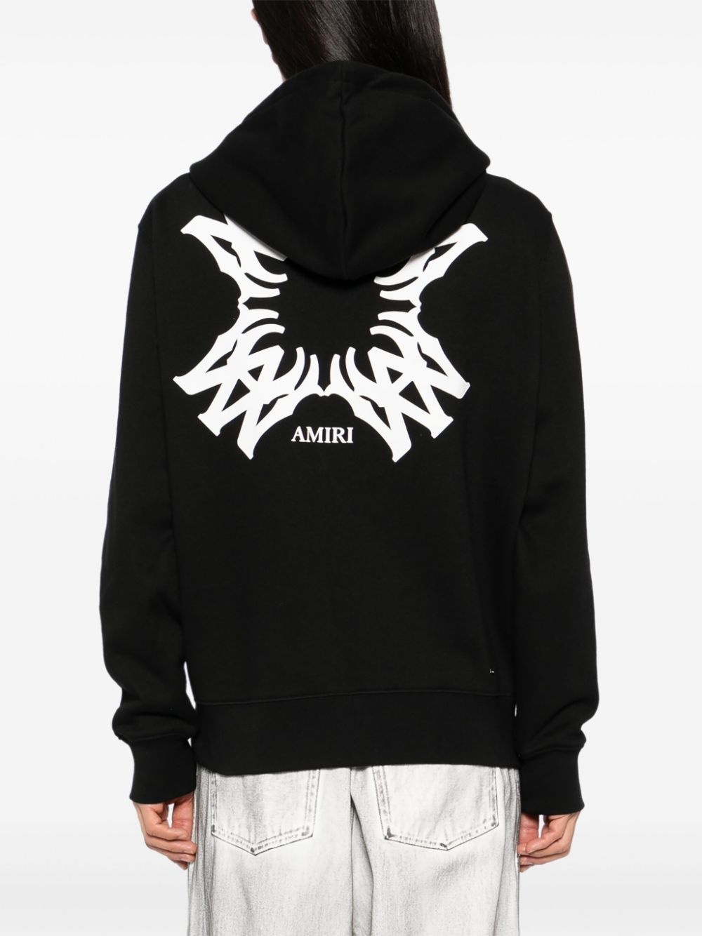 logo print hooded jacket - 4