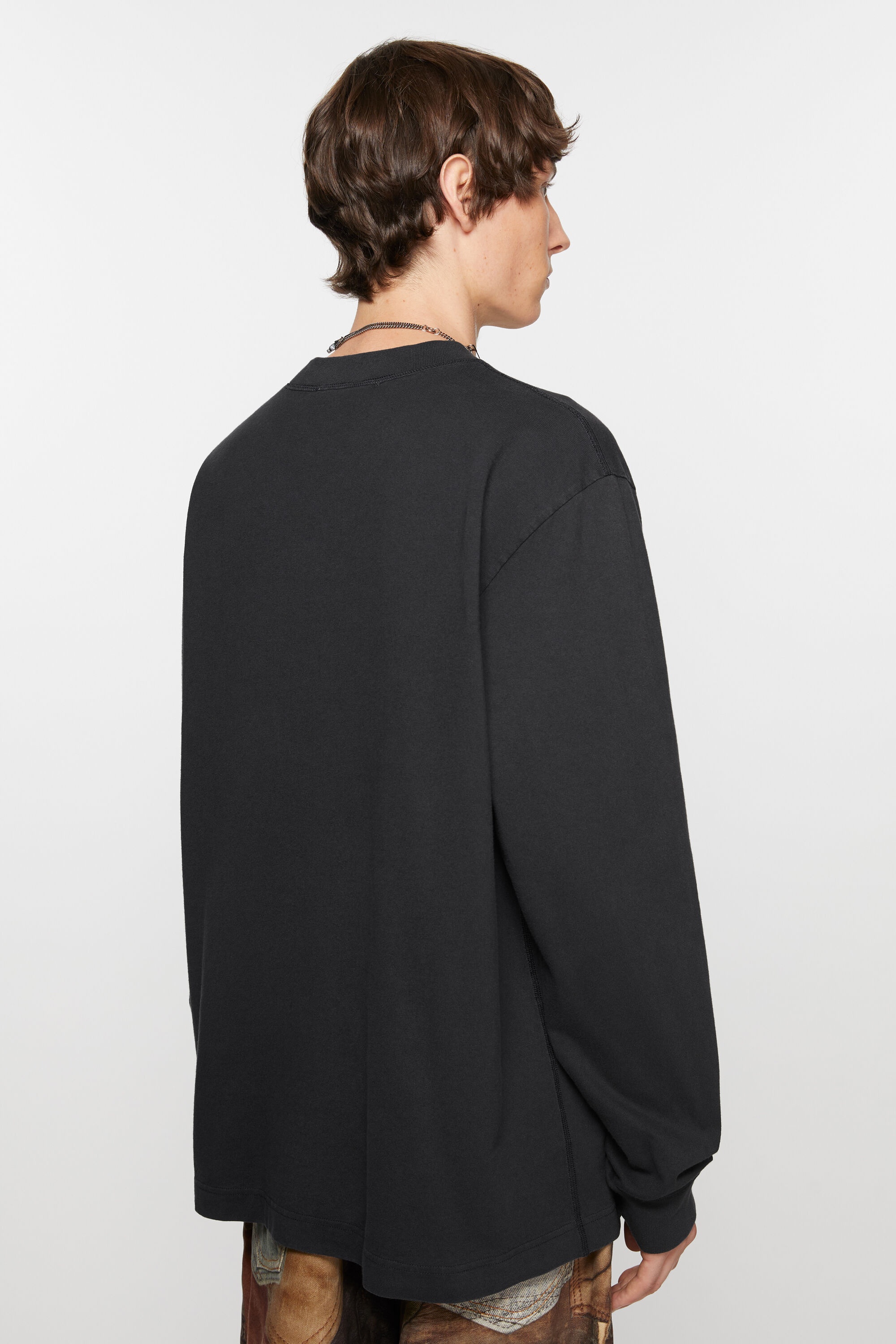 Logo long sleeve t-shirt - Black - 3