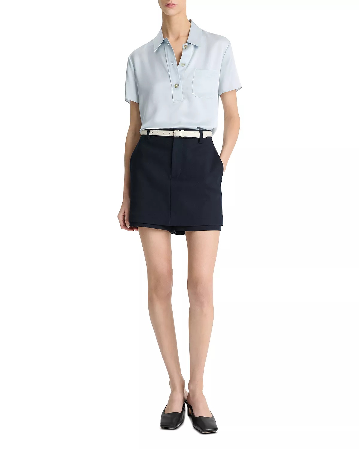 Silk Short Sleeve Polo Shirt - 3