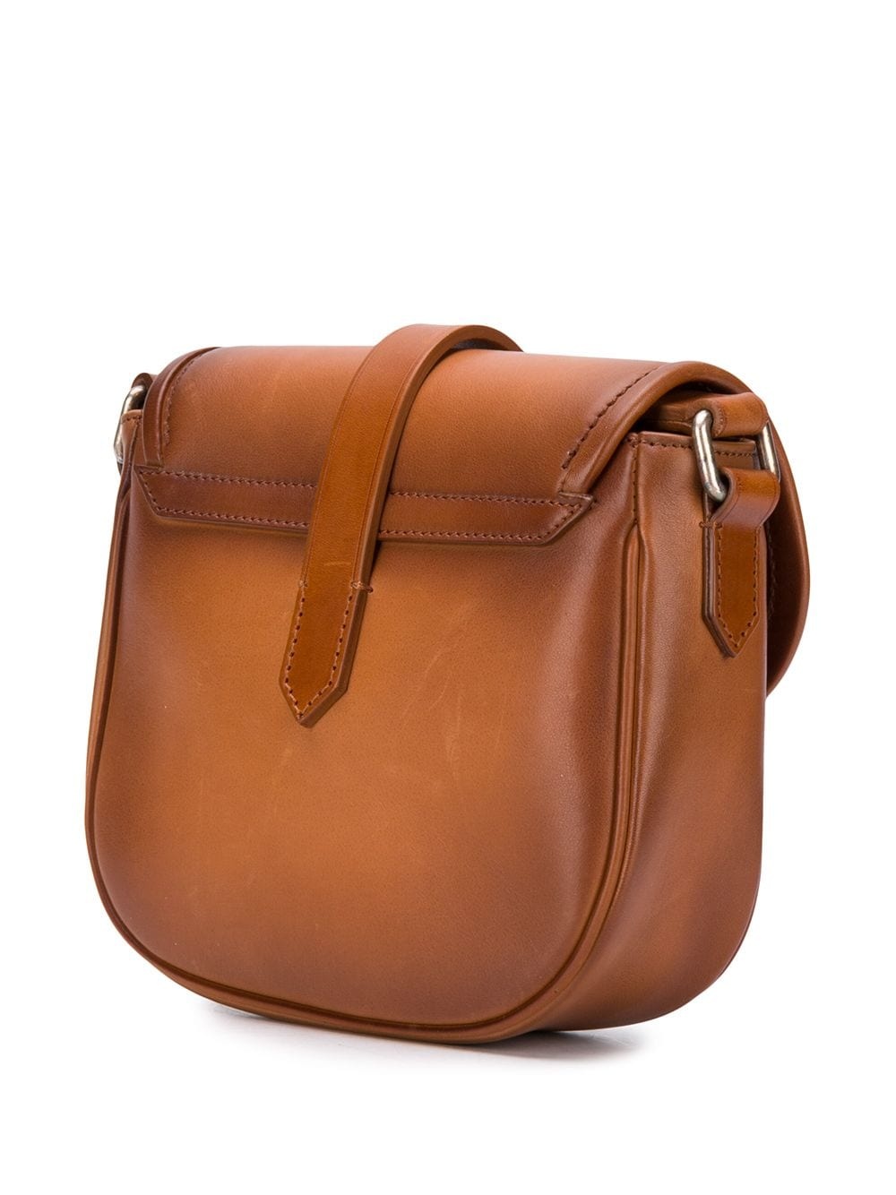 buckled leather crossbody bag - 3