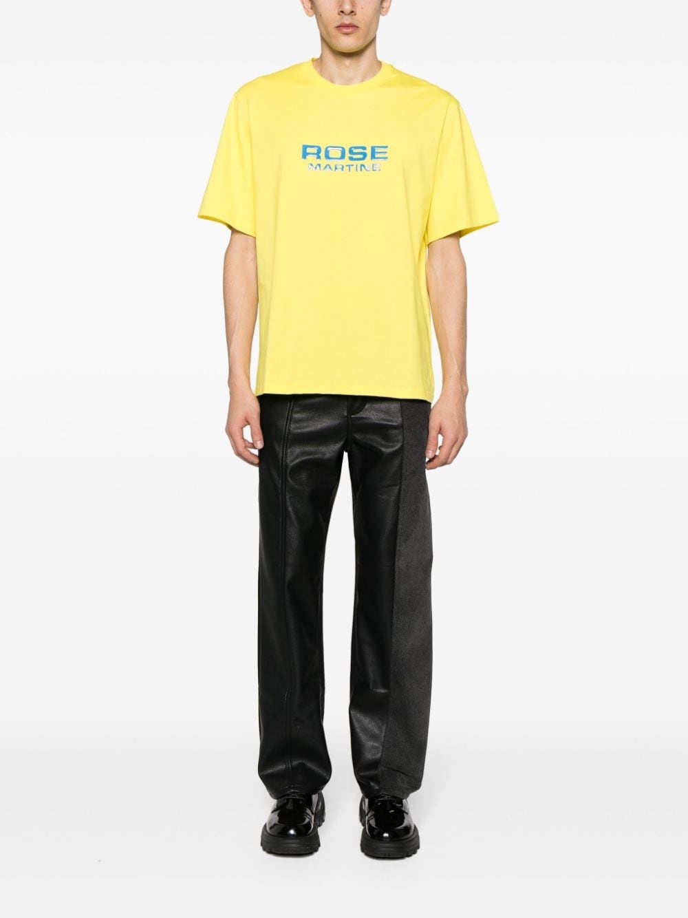 logo-print cotton T-shirt - 3