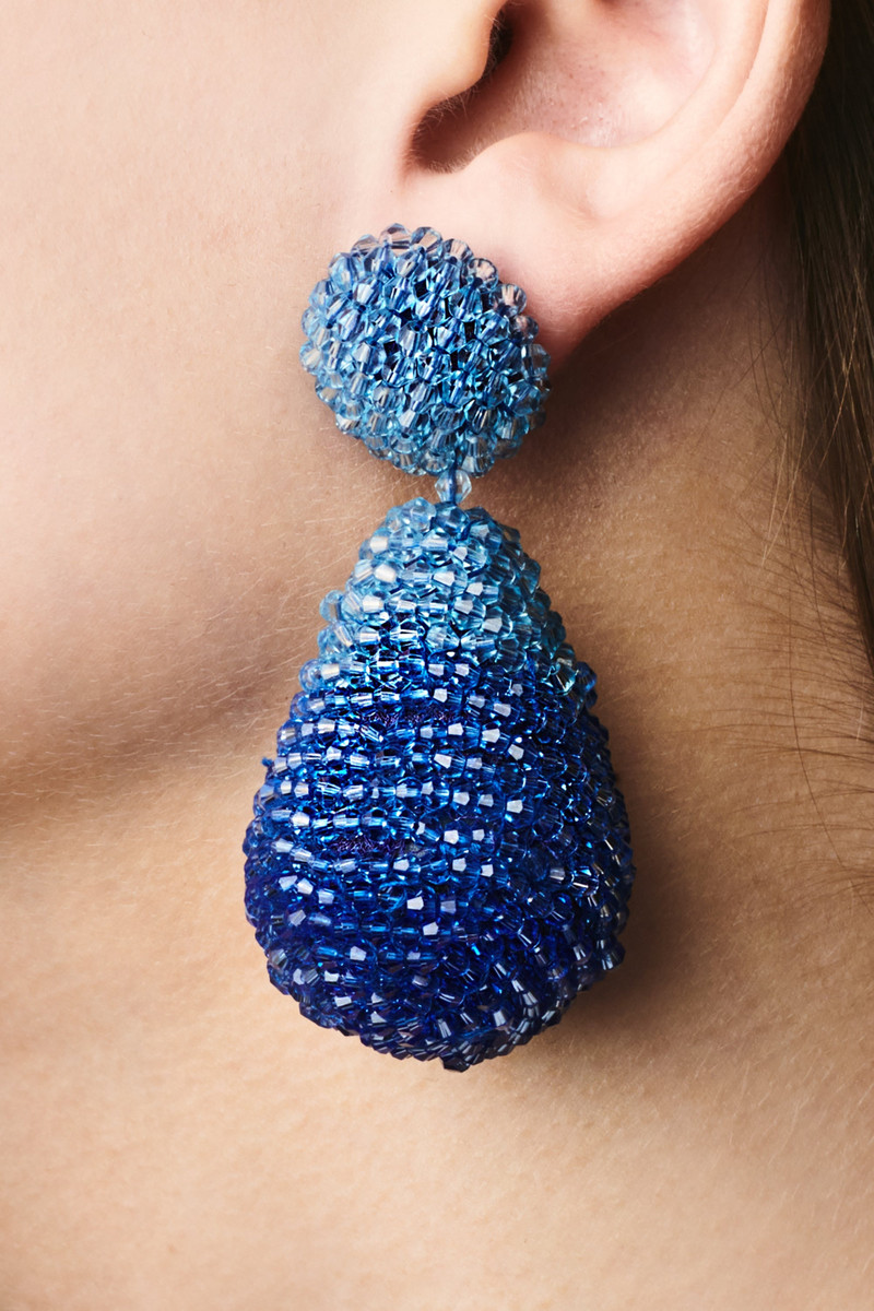 SACHIN & BABI ELISE EARRINGS - SAPPHIRE outlook
