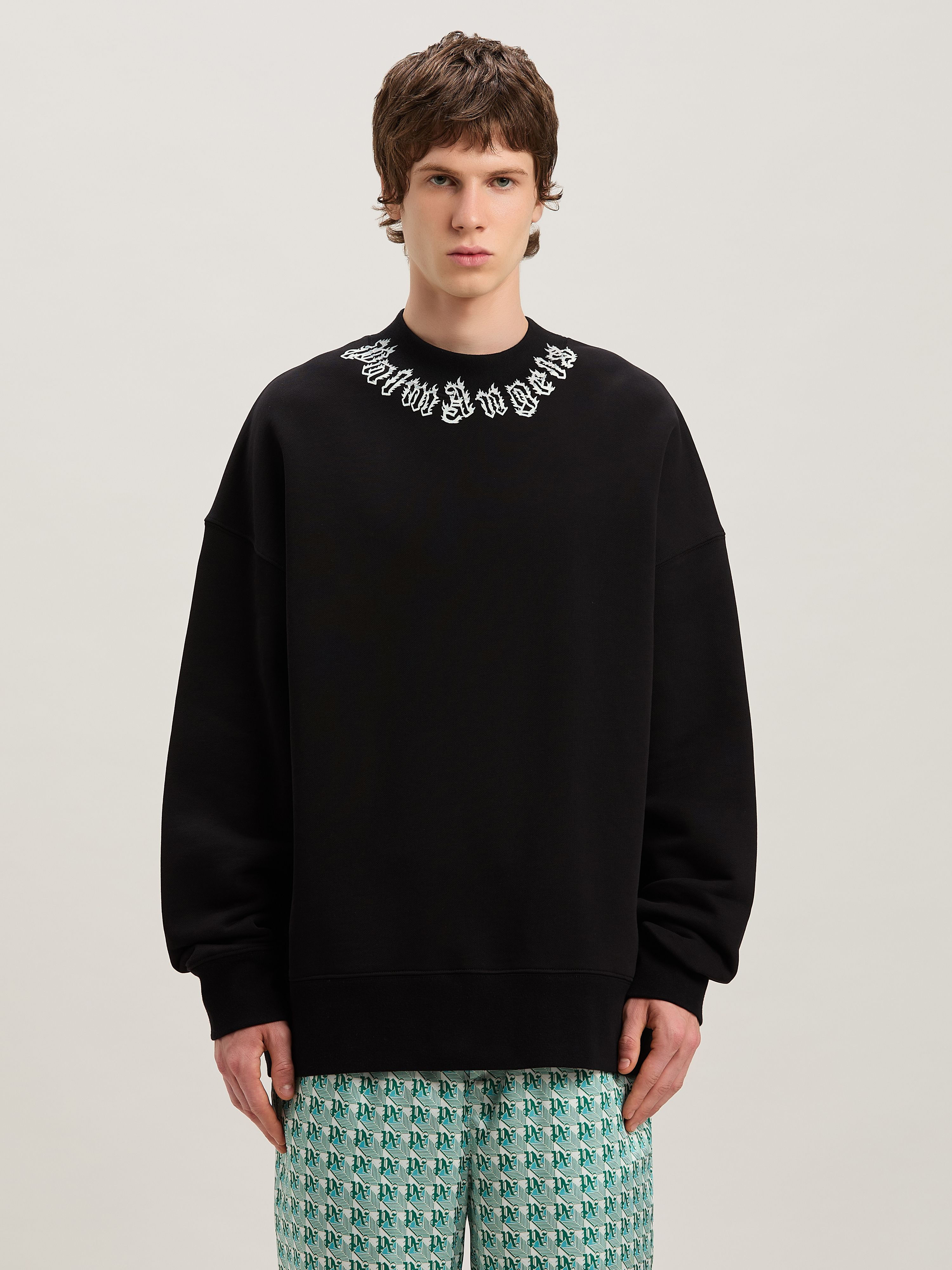 Flame logo crewneck Sweatshirt - 3