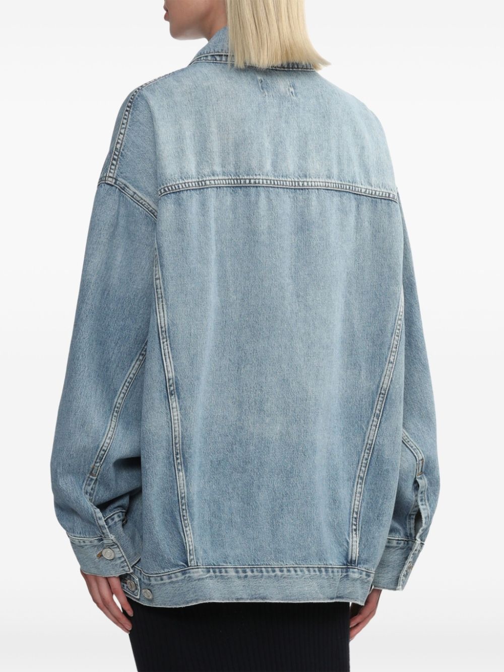 long-sleeve denim jacket - 4