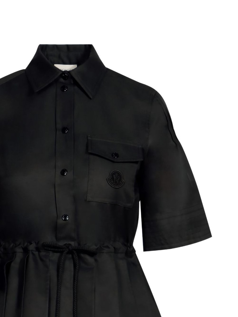 Moncler drawstring pleated midi dress outlook