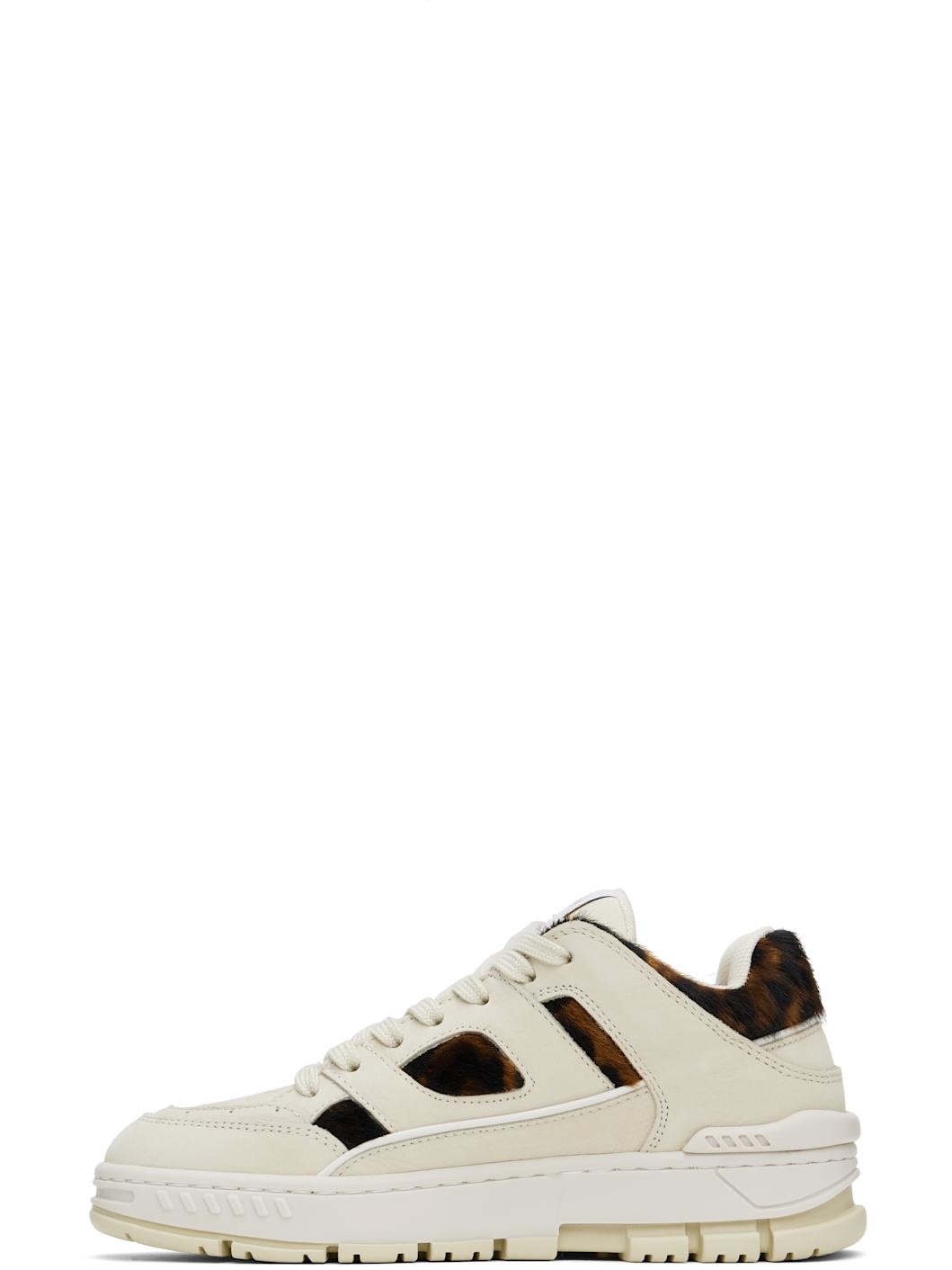 Beige & Brown Area Lo Sneakers - 3