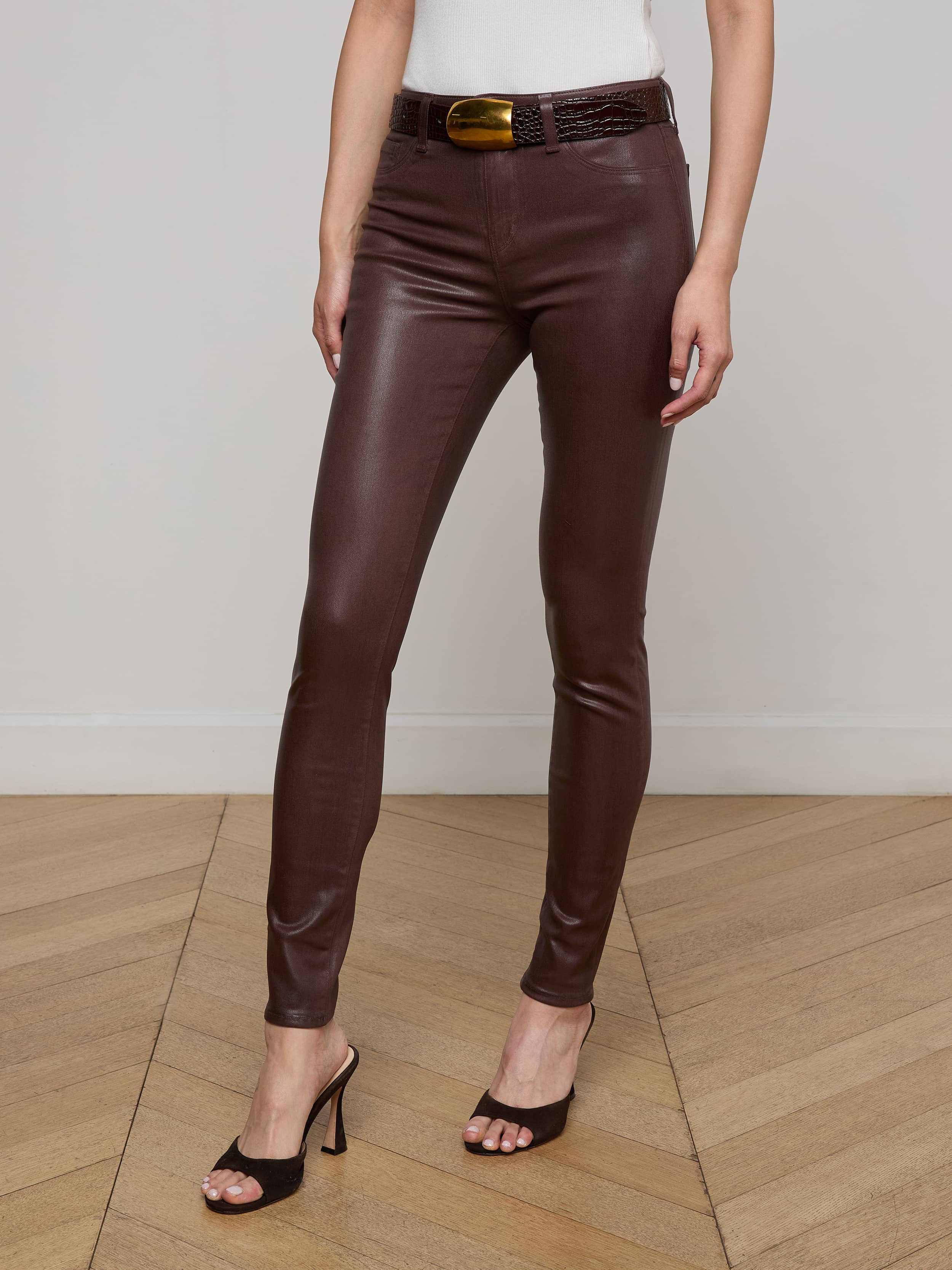 Marguerite Coated Skinny Jean - 4
