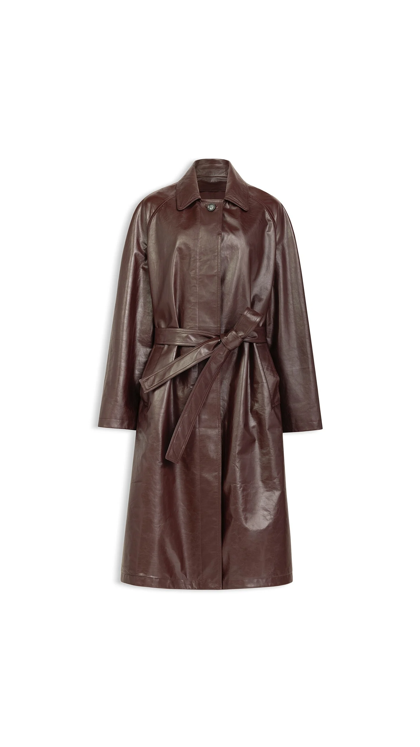 CALFSKIN TRENCH COAT SET - 1