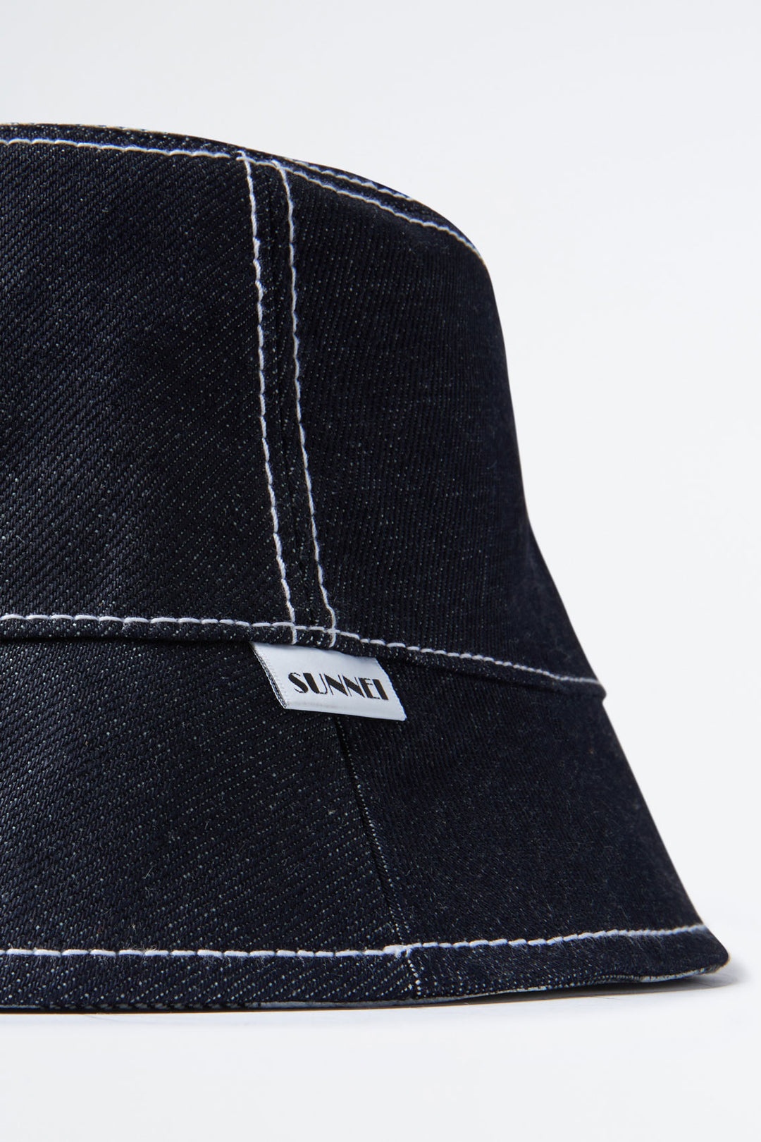 STRIPED DENIM REVERSIBLE BUCKET HAT - 2