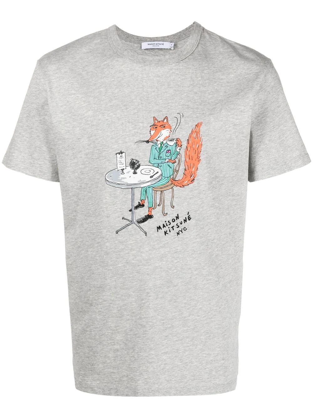 Oly Coffee Fox-print cotton T-Shirt - 1