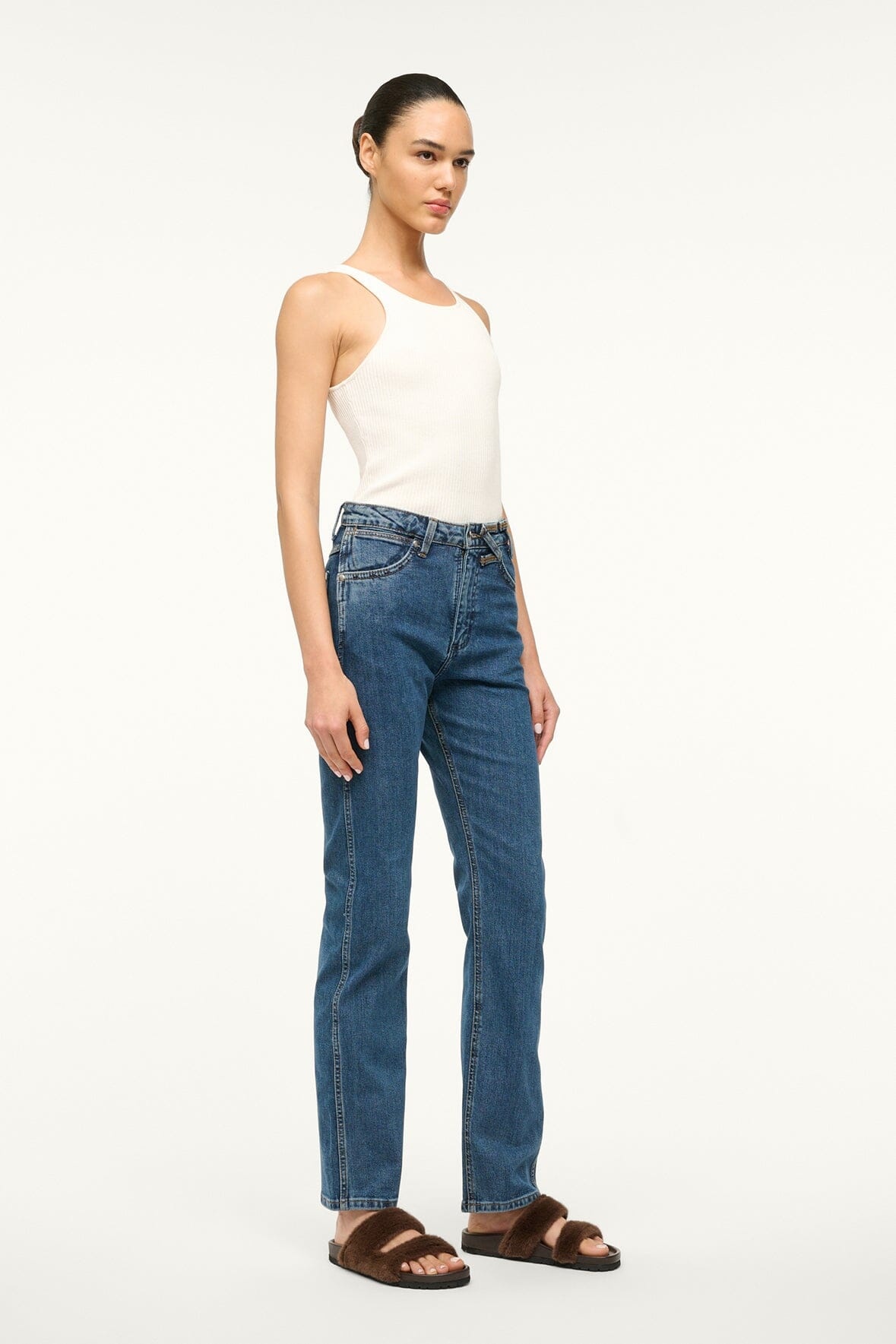 STAUD WRANGLER THE EVERYDAY JEAN INDIGO WASH - 3