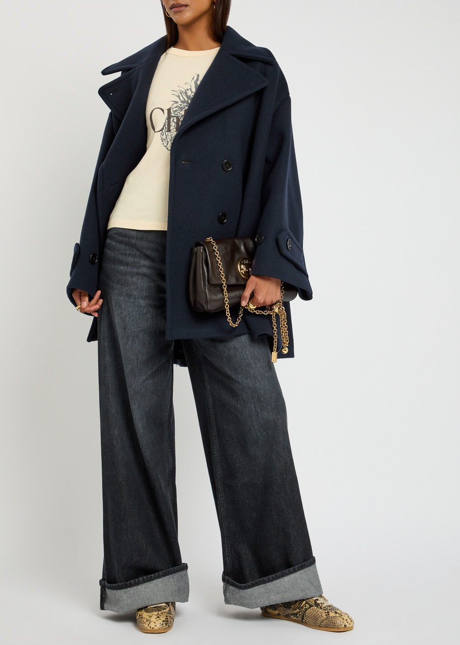Chloe Double-breasted Wool-blend Jacket - 4