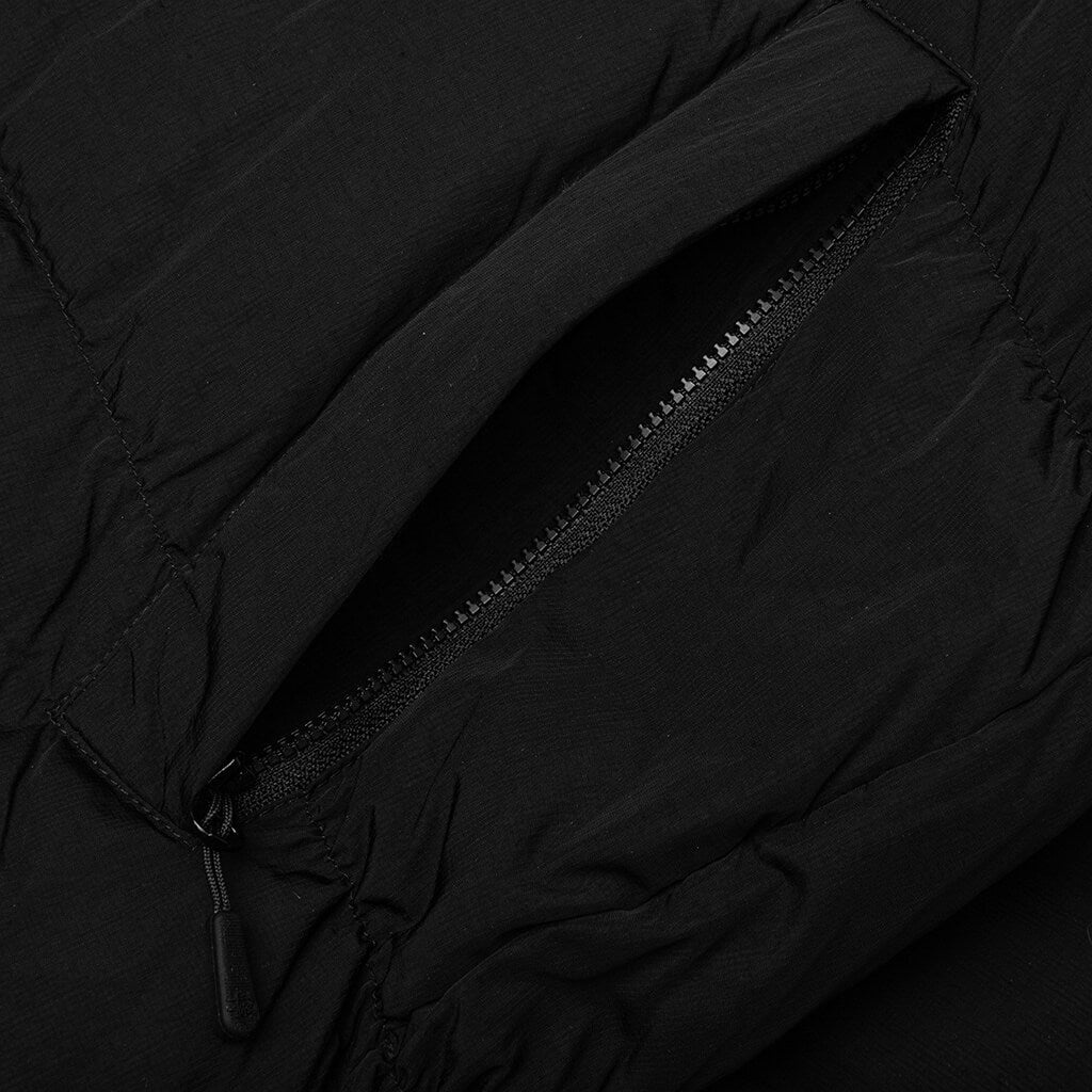 STUSSY RIPSTOP DOWN PUFFER JACKET - BLACK - 4